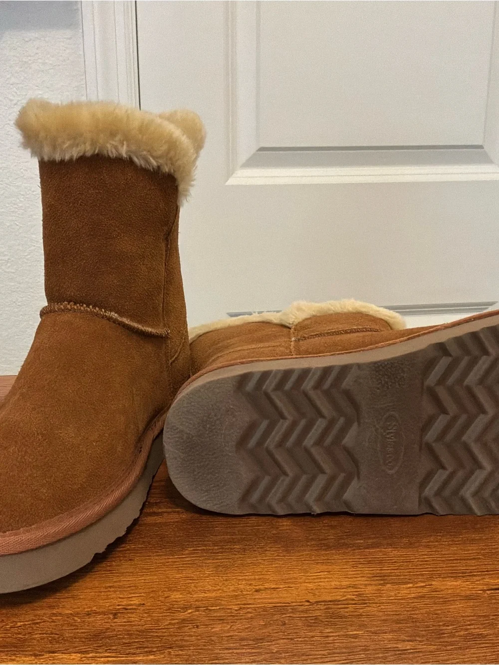 Style & Co. Chestnut Suede Faux-Fur Winter Boots NEW without the Box